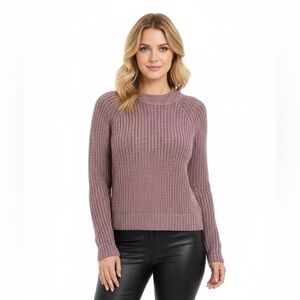 MinkPink xsmall pink metallic sexy crop sweater